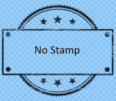 No stamp